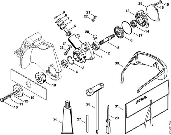 Riduttore, attrezzi, accessori a richiesta FC 85 FC 85 brand Stihl